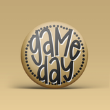 Polka Dot Game Day Button - Gold