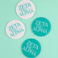 Zeta Tau Alpha Acrylic Coasters