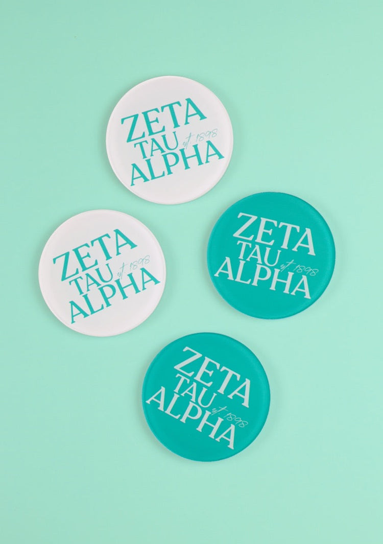 Zeta Tau Alpha Acrylic Coasters