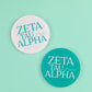 Zeta Tau Alpha Acrylic Coasters