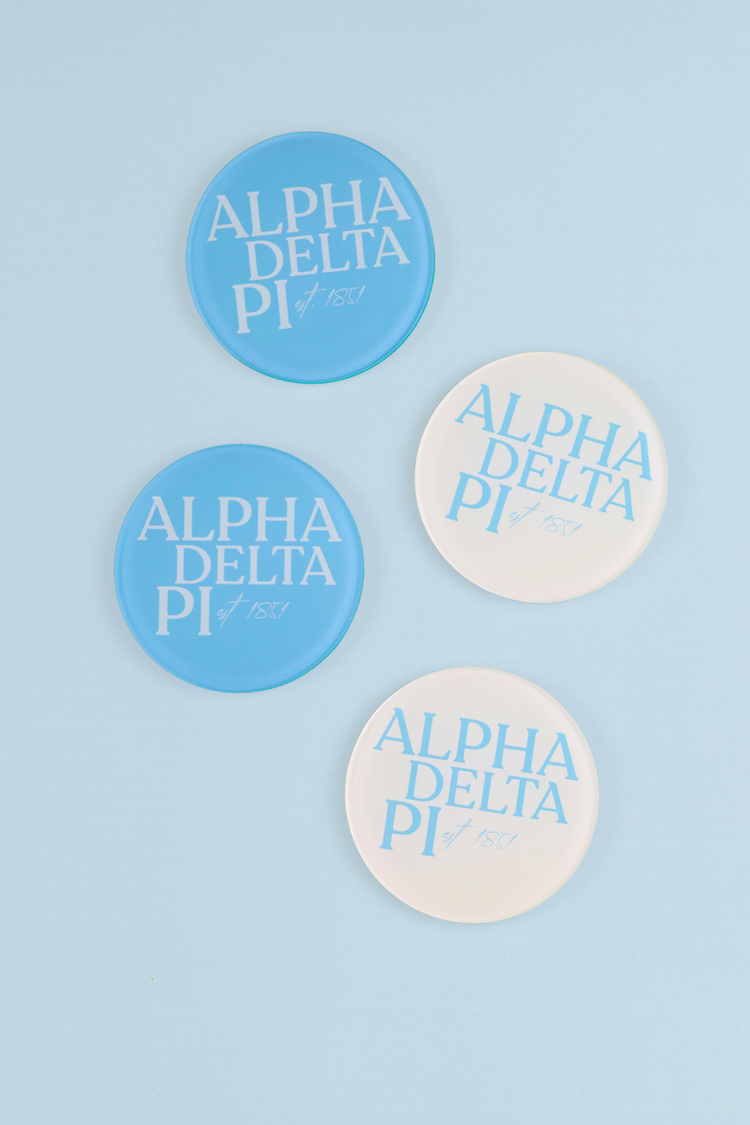 Alpha Delta Pi Acrylic Coasters