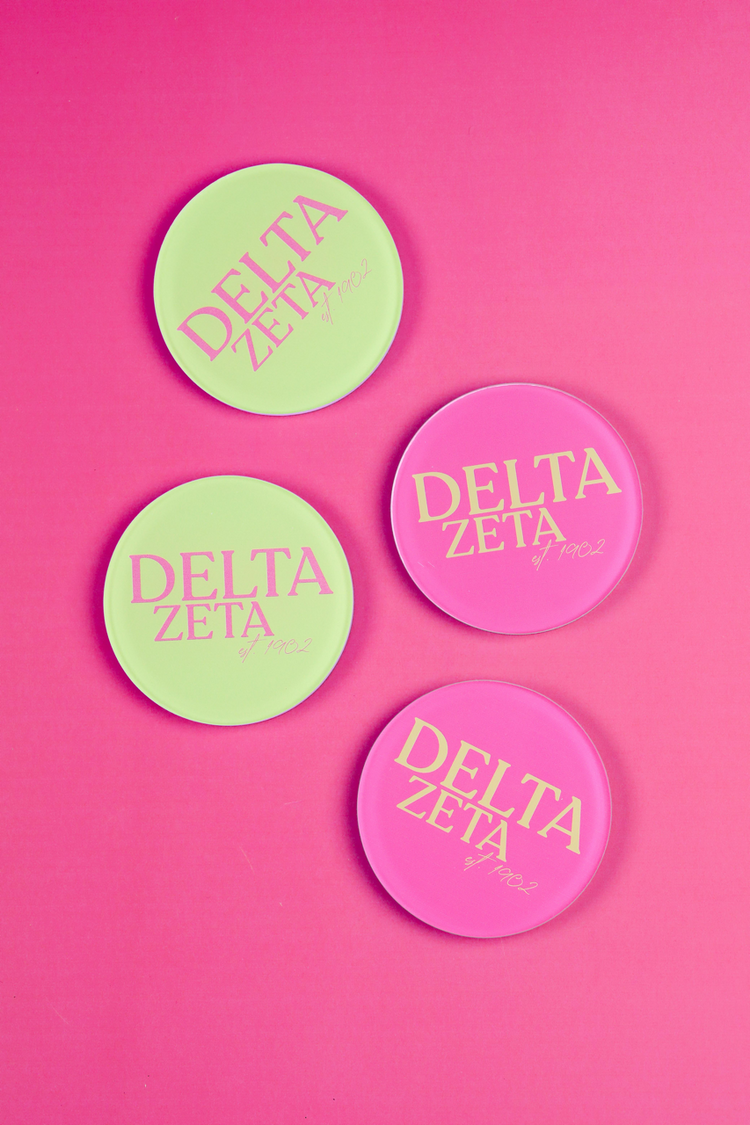 Delta Zeta Acrylic Coasters