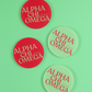 Alpha Chi Omega Acrylic Coasters