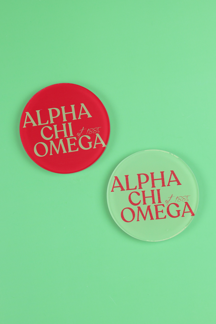 Alpha Chi Omega Acrylic Coasters