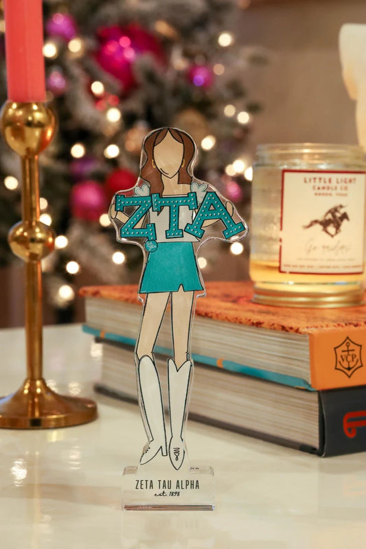 Zeta Tau Alpha Acrylic Block Shelfie