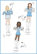 Alpha Delta Pi Acrylic Block Shelfie