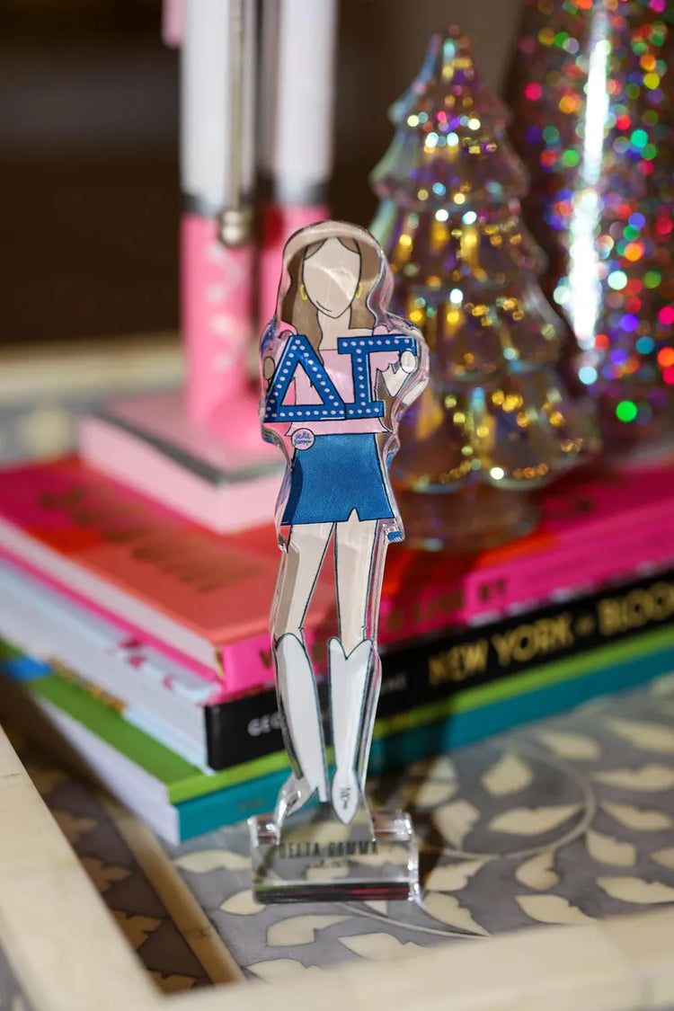 Delta Gamma Acrylic Block Shelfie