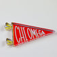 Chi Omega Acrylic Pennant Flag Shelfie