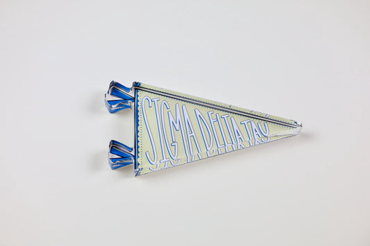 Sigma Delta Tau Acrylic Pennant Flag Shelfie