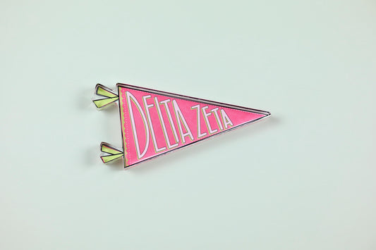 Delta Zeta Acrylic Pennant Flag Shelfie