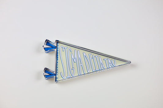Sigma Delta Tau Acrylic Pennant Flag Shelfie