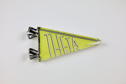 Kappa Alpha Theta Acrylic Pennant Flag Shelfie