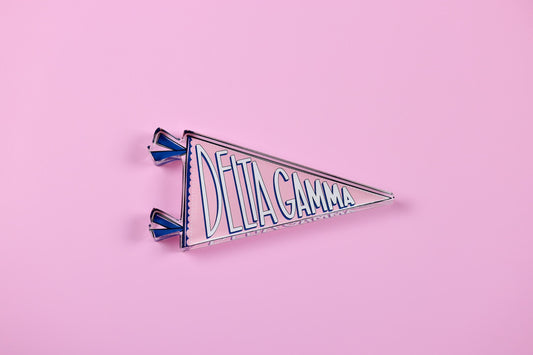 Delta Gamma Acrylic Pennant Flag Shelfie