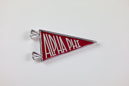 Alpha Phi Acrylic Pennant Flag Shelfie