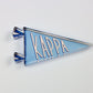 Kappa Kappa Gamma Acrylic Pennant Flag Shelfie