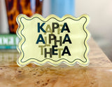 Kappa Alpha Theta Scallop Acrylic Shelfie lifestyle photo
