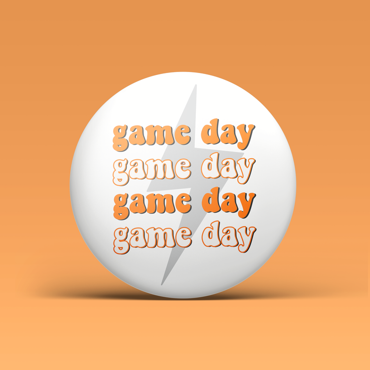 Game Day Lightning Bolt -  Orange