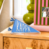 Kappa Kappa Gamma Acrylic Pennant Flag Shelfie