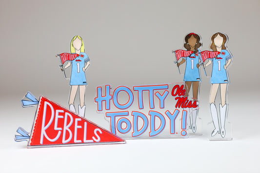 Hotty Toddy Acrylic Block Shelfie