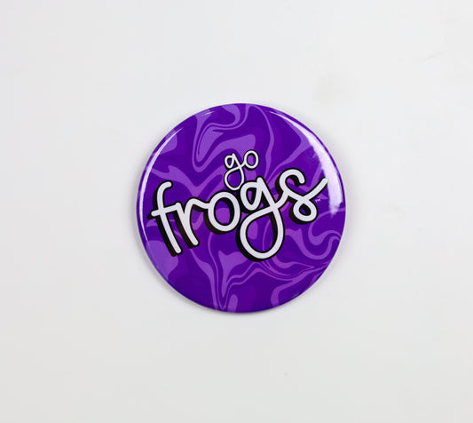 Go Frogs Swirl Button