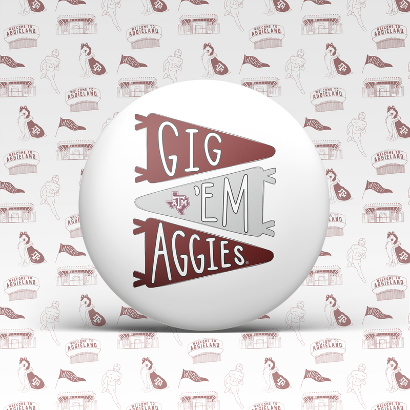 Gig 'Em Aggies Pennant Flag
