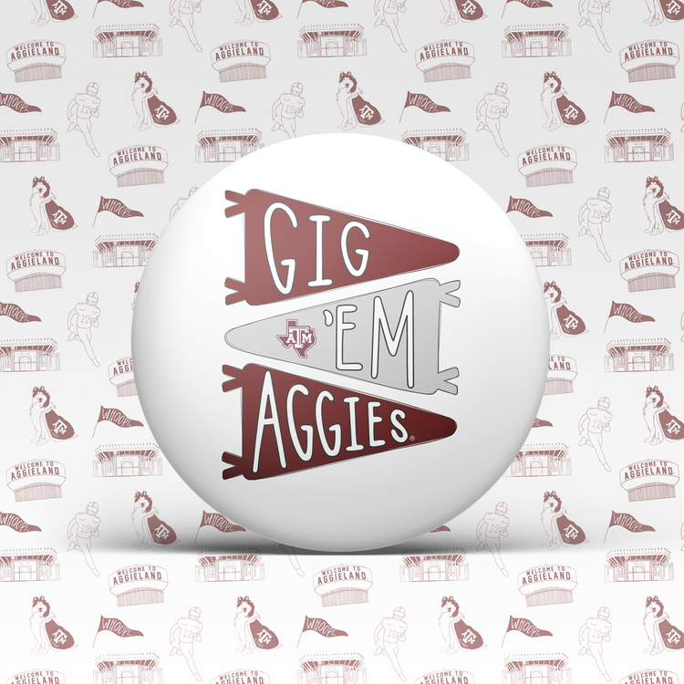 Gig 'Em Aggies Pennant Flag