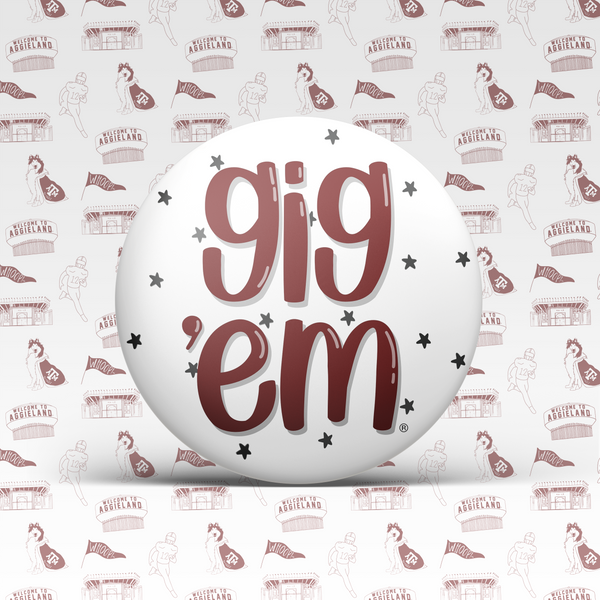 Gig 'Em Stars Button