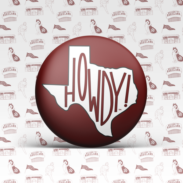 Howdy Texas Button
