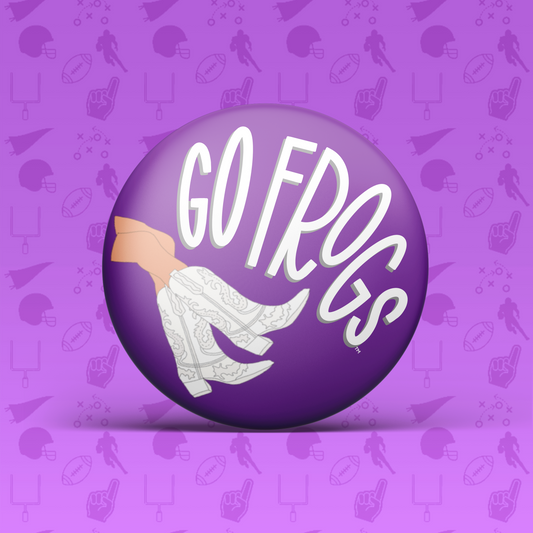 Go Frogs Boots Button