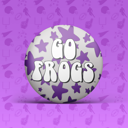 Go Frogs Stars Button