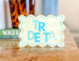 Tri Delta Scallop Acrylic Shelfie lifestyle photo