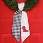 Ole Miss Embroidered Wreath Sash