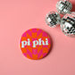 Pi Beta Phi Checkered Button