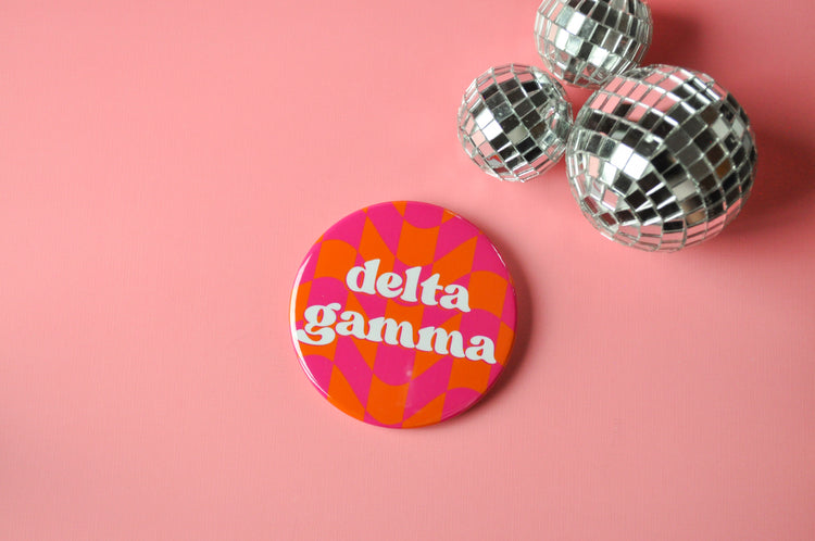 Delta Gamma Checkered Button