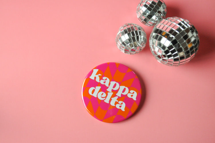 Kappa Delta Checkered Button