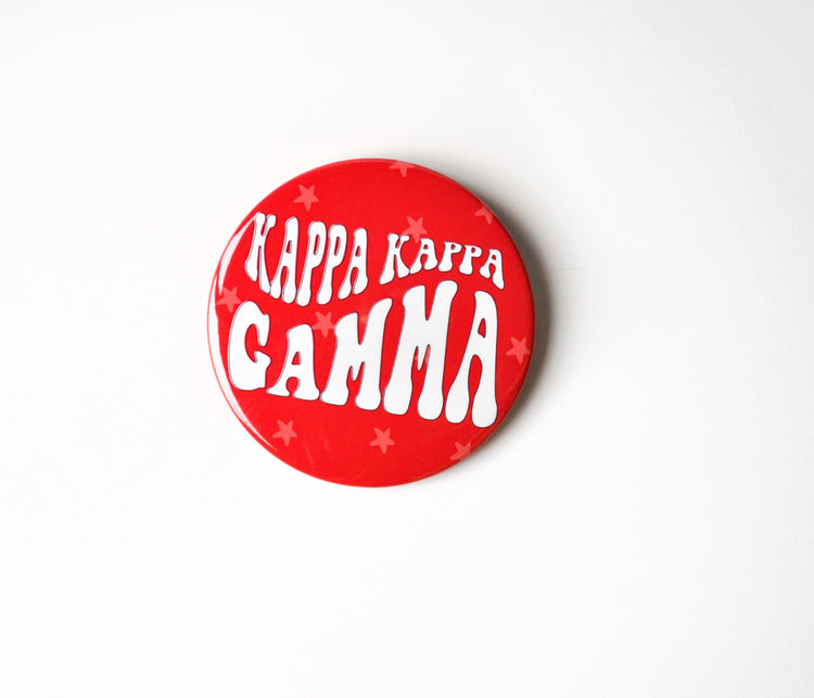 Kappa Groovy Star Button - Red