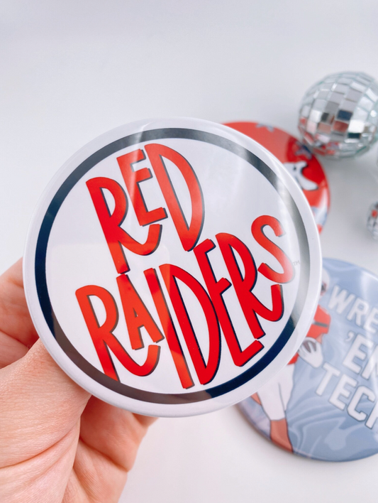 Red Raiders Button