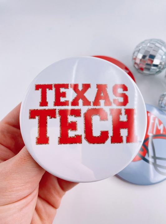 Texas Tech Patch Letters Button