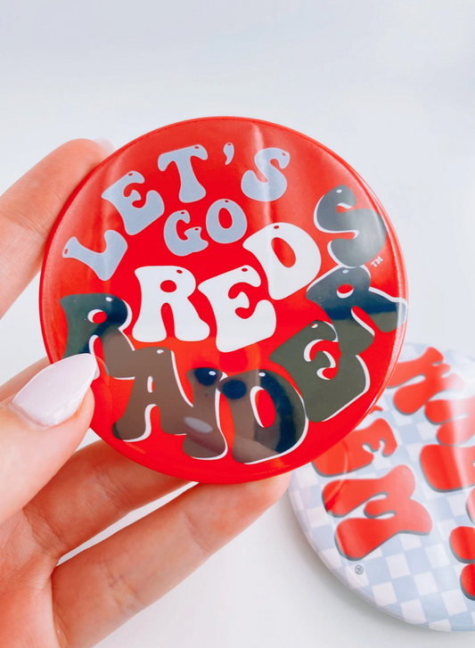 Let's Go Red Raiders Button