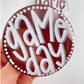 Polka Dot Game Day Button
