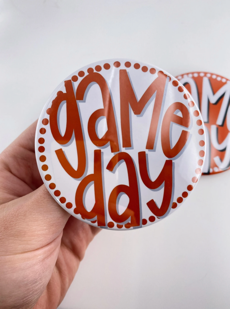 Polka Dot Game Day Button