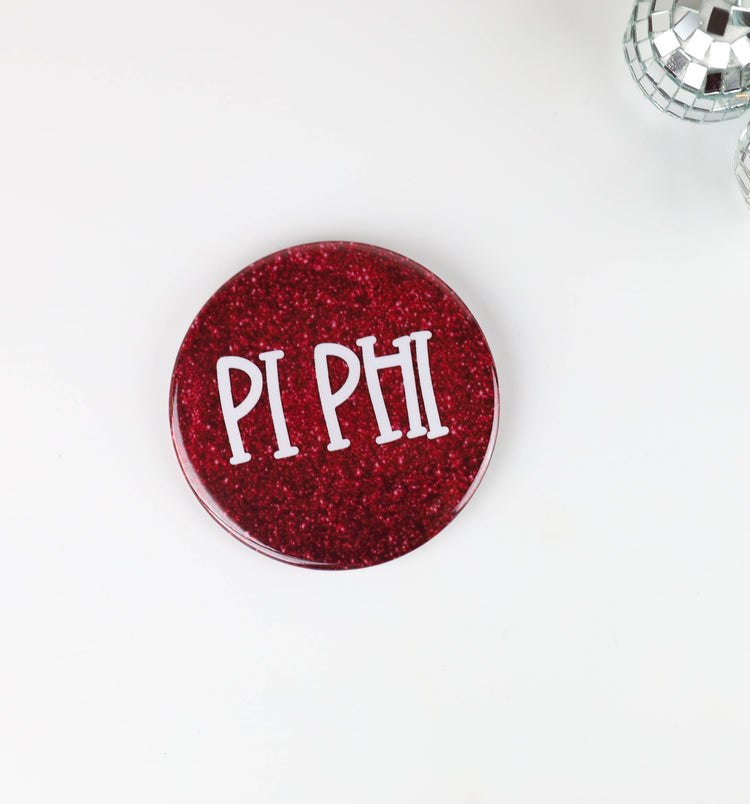 Pi Beta Phi Maroon Glitter