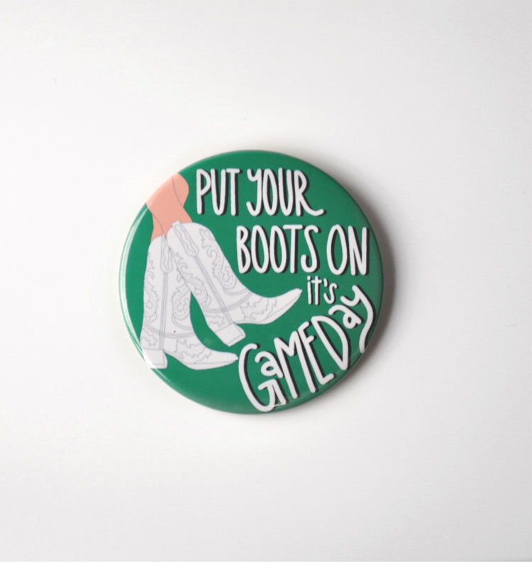 Put Your Boots On Button